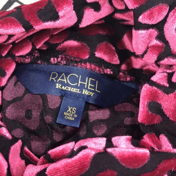 Rachel Rachel Roy Val Flocked Turtleneck Top - Picture 4 of 4